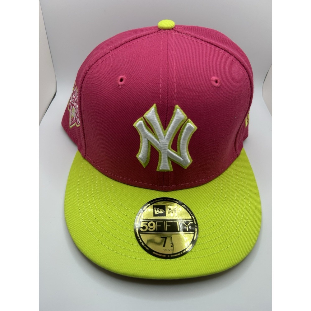 New Era New York Yankees 59FIFTY Hat 2009 World Series Patch Men's Size 7 1/2